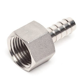 Hex Adapter 3/8" barb/ 1/2" female