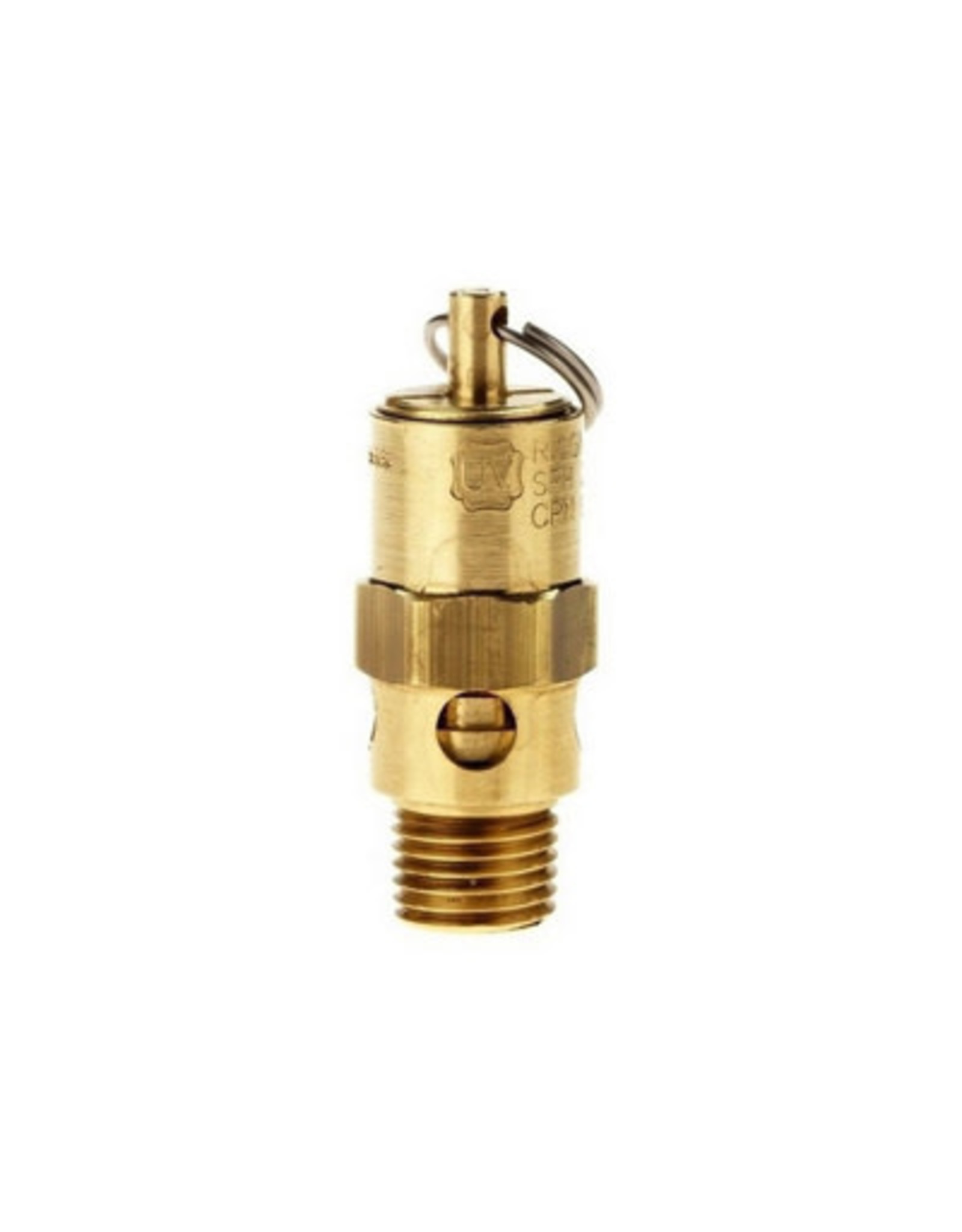 Regulator parts: Relief Valve, 1/4MPT 75PSI (Brass)