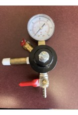 Single gauge CO2 regulator add-on 1/4" barb