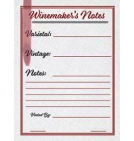 Winemaker's Notes Wine Labels 30 ct labels