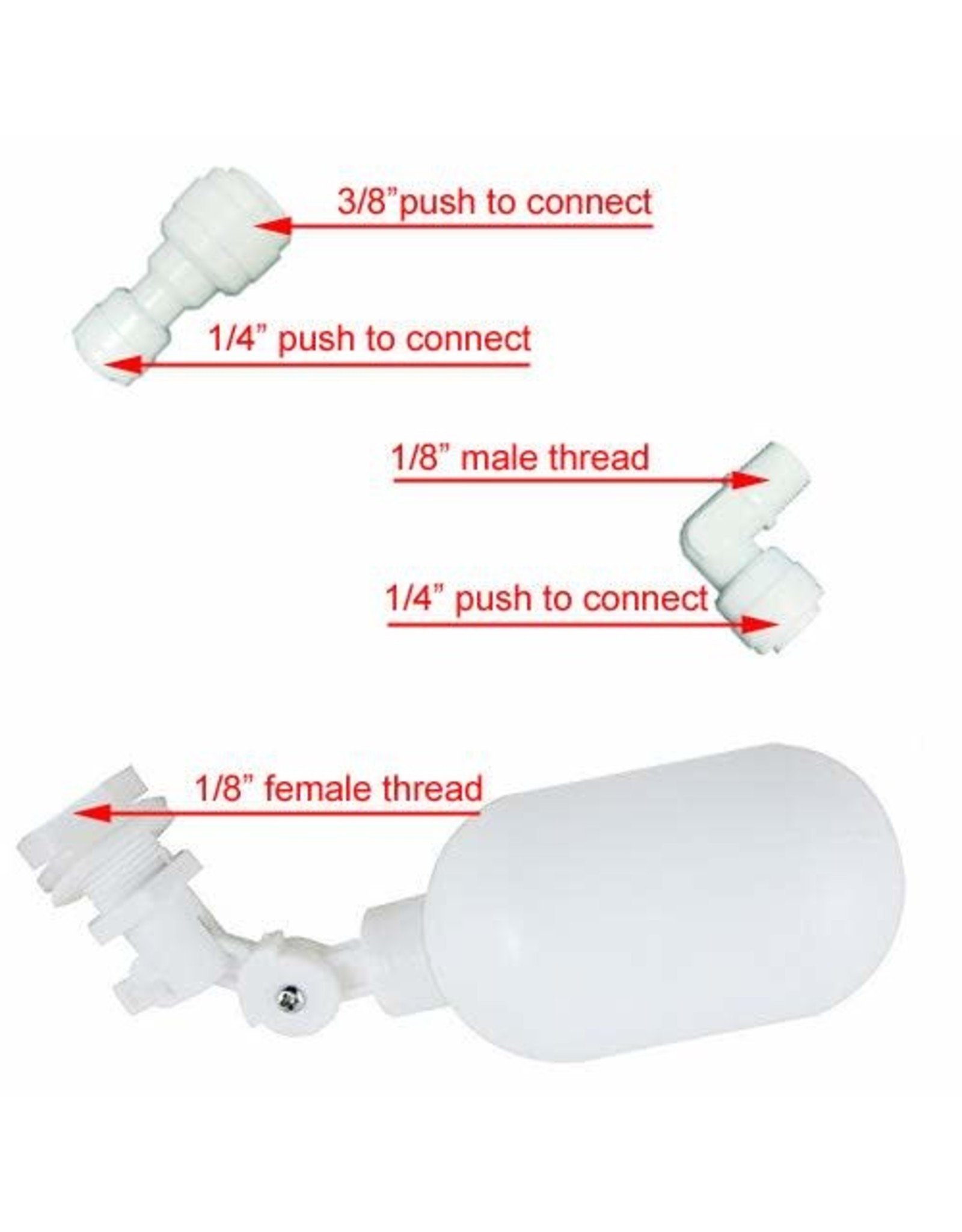 Water Filter Float Ball Valve - 1/4 in