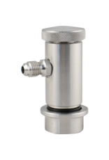 Torpedo Ball Lock Disconnect (S/S) w/ Flow Control - Bev Out - flared