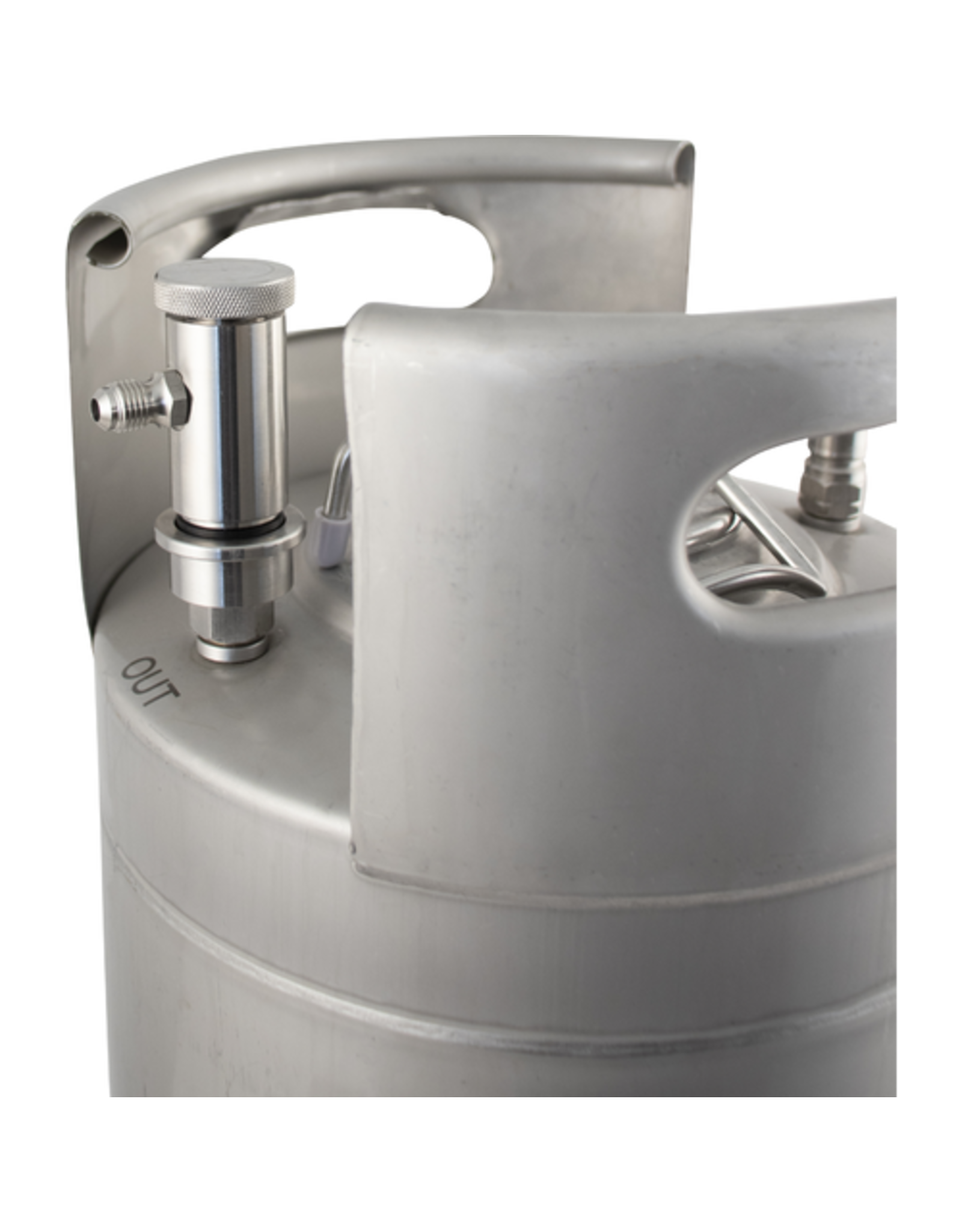 Torpedo Ball Lock Disconnect (S/S) w/ Flow Control - Bev Out - flared