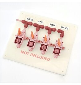 KegLand Gas Board for Duotight In-Line Regulators - 4 Output