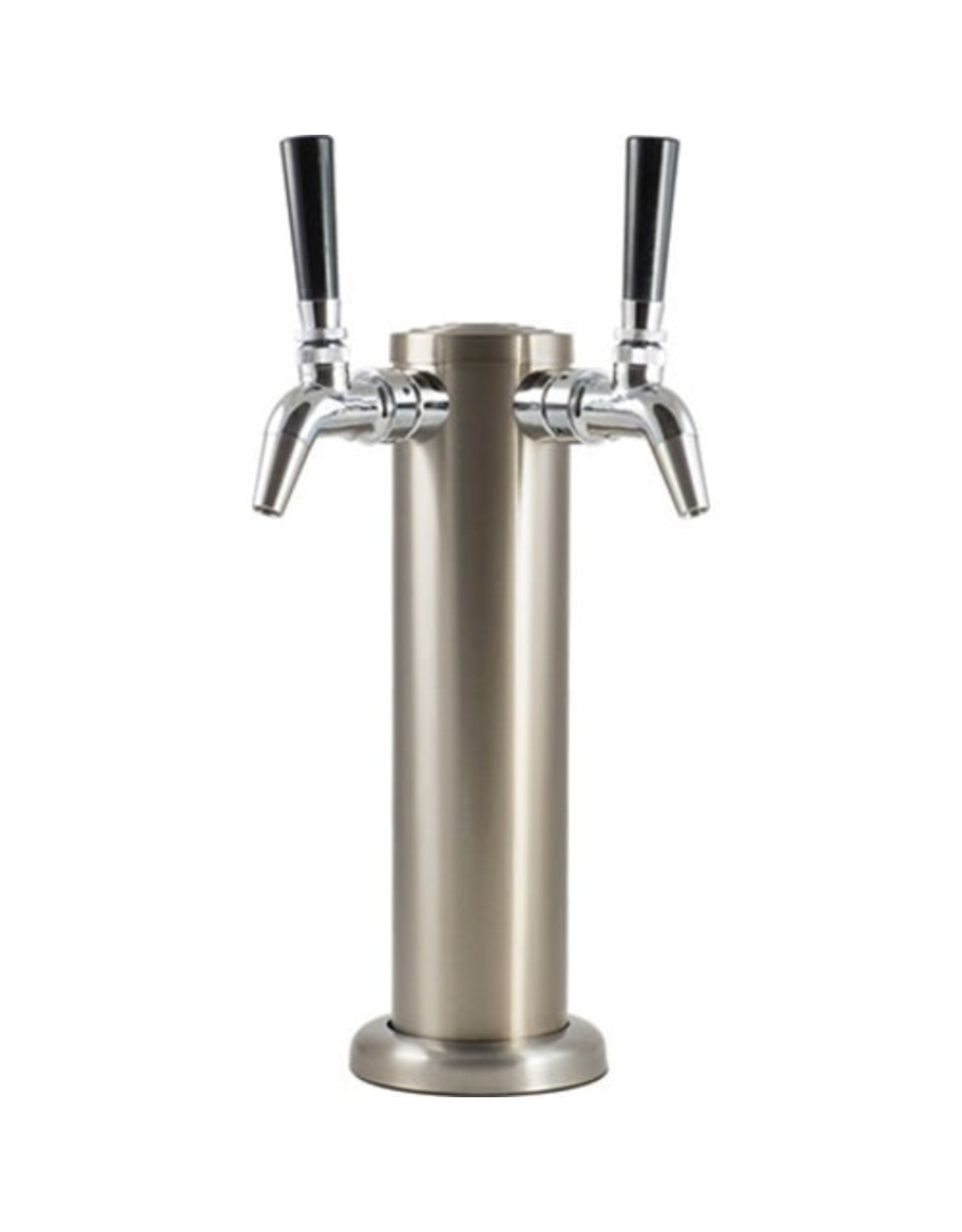 Komos Tap Tower Double; KOMOS Stainless Draft Tower With Intertap® Faucets (w/ Duotight Fittings)