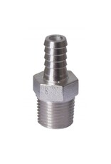 Hex Adapter 3/8" barb/1/2"male