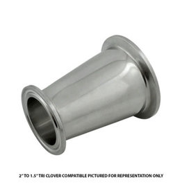 Foxx Tri Clamp 1.5" x 1" Concentric Reducer