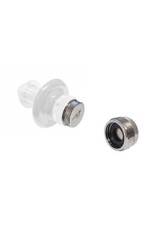 FAUCET PLUG-W/WASHER (PLATED BRASS)