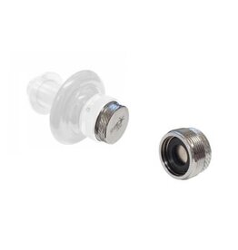 FAUCET PLUG-W/WASHER (PLATED BRASS)