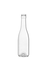 375 mL Clear Wine Bottles, STELVIN Screw Top - Case of 12