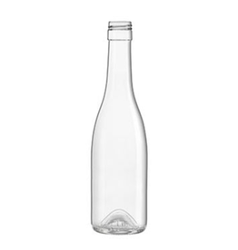 375 mL Clear Wine Bottles, STELVIN Screw Top - Case of 12