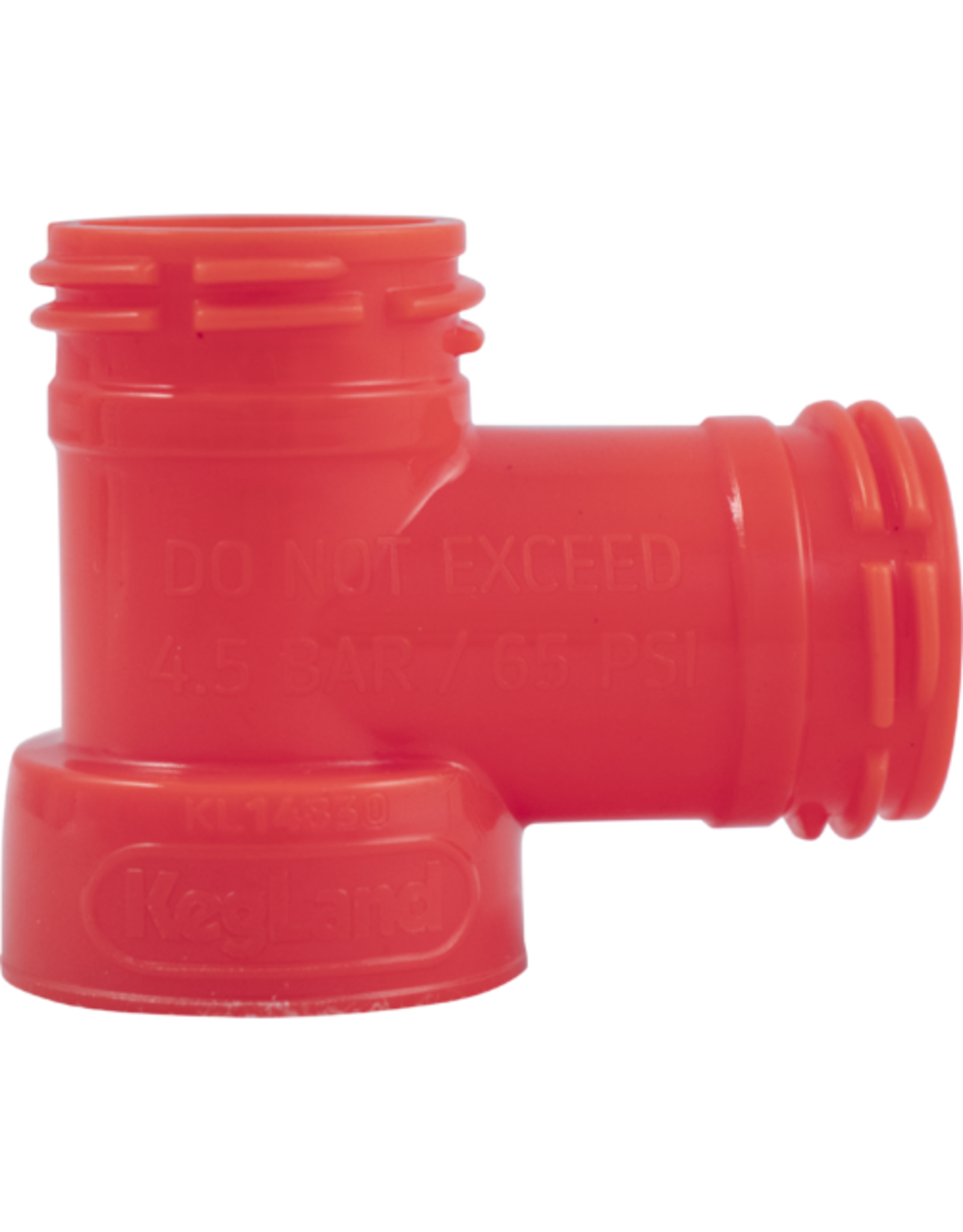Cap Tee Fitting - Carbonation Ball Lock Quick Disconnect