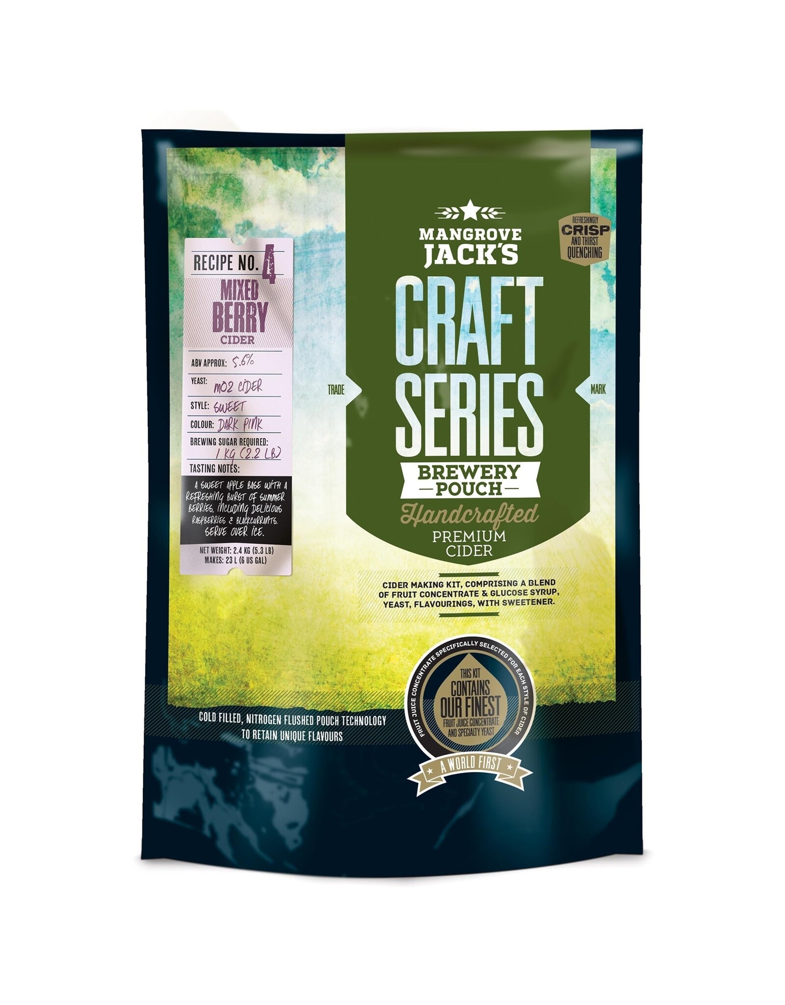 Mangrove Jack Mangrove Jack's Mixed Berry Cider Pouch Kit - 2.4kg