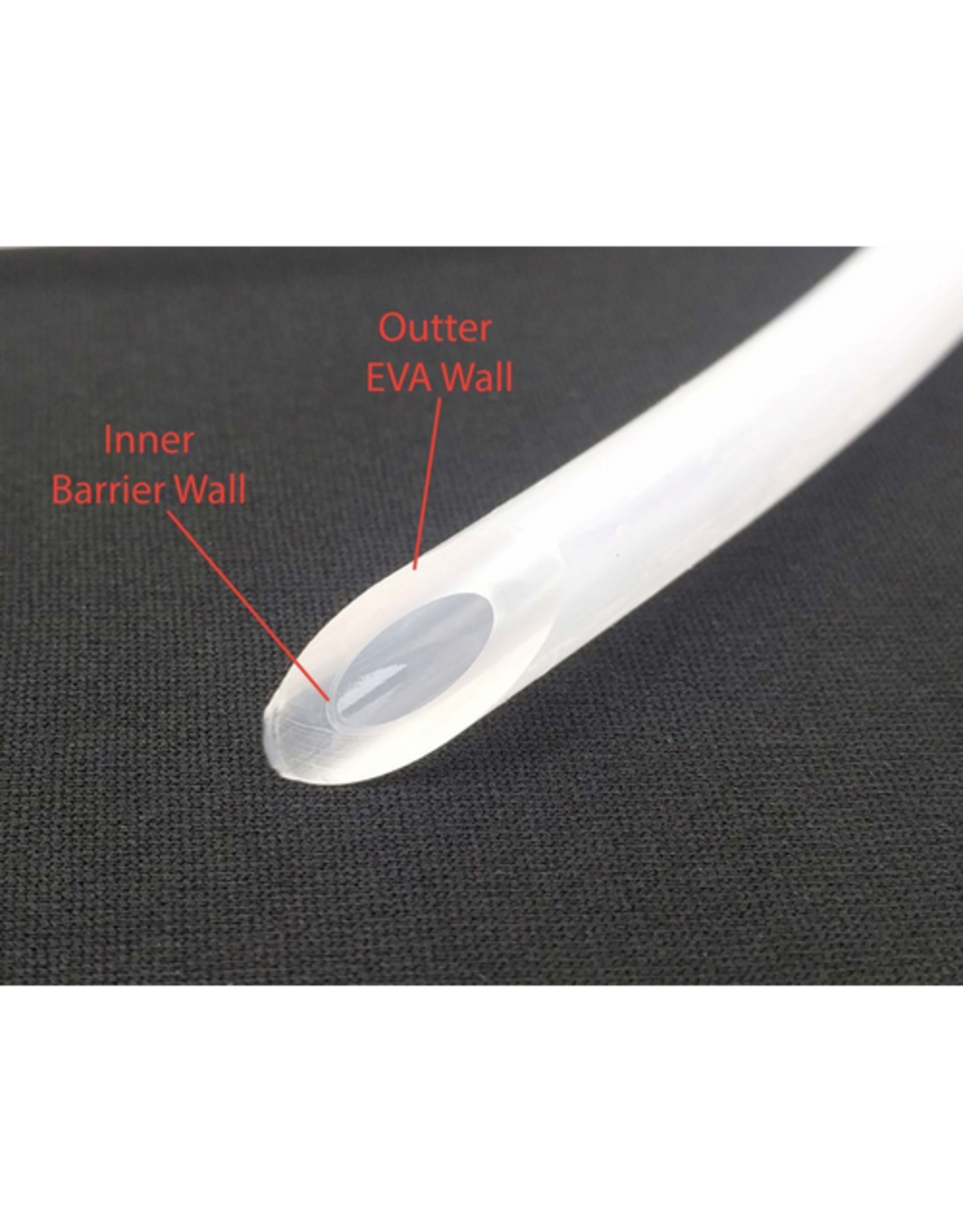EVABarrier EVA Barrier Double Wall Draft Tubing Long Serving- 5 mm ID x 8 mm OD  per ft
