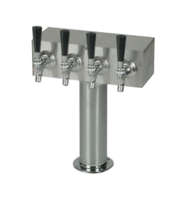 "T" TOWER, 4-FCT 3"-DIA. AIR (ALL 304-S/S) NO FAUCETS