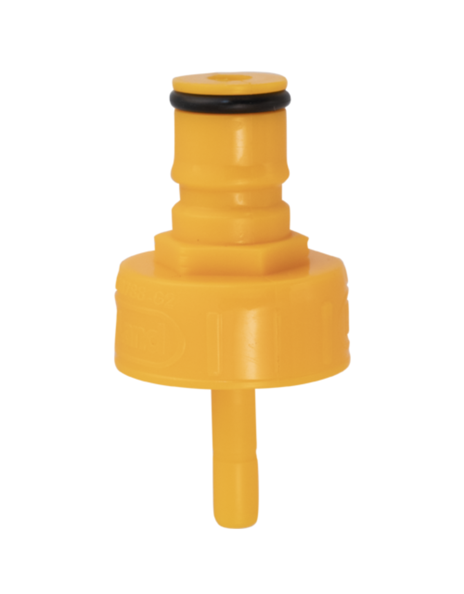 Carbonation and Line Cleaning Ball Lock Quick Disconnect (QD) Cap - Yellow Plastic