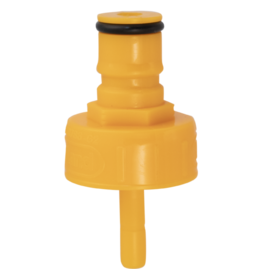 Carbonation and Line Cleaning Ball Lock Quick Disconnect (QD) Cap - Yellow Plastic