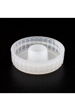 Screw Cap 38 mm Plastic White w/ Hole