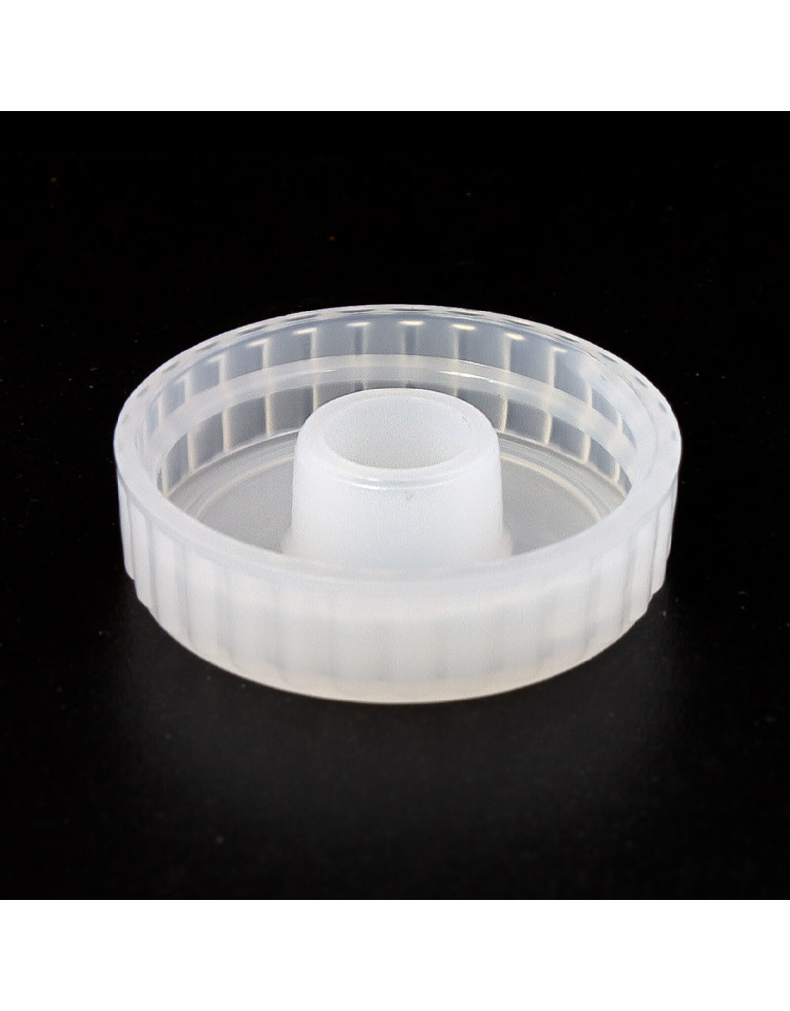 Screw Cap 38 mm Plastic White w/ Hole