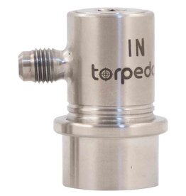 Torpedo Torpedo Keg Ball Lock Quick Disconnect (QD) | Gas In | Stainless Steel | Flared