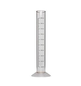 Plastic Test Jar, 10 " x 1.57" ID 200 ml Graduated