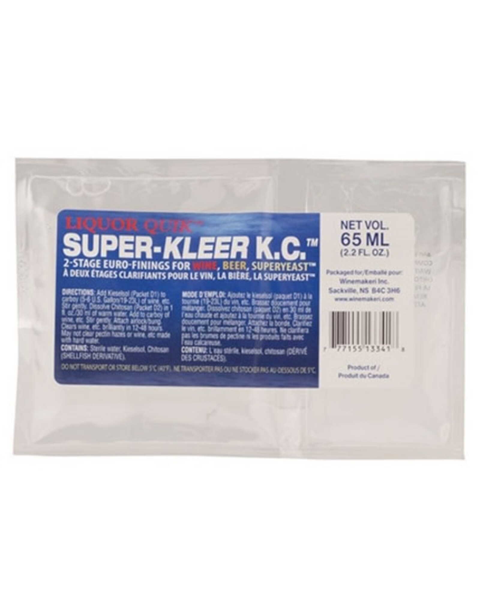 Super-Kleer K.C.™ Fining Kit
