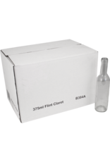 Farro Glass | Premium Wine Bottles | Bordeaux | Clear | 375mL | Case of 24