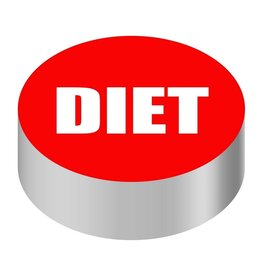 ID CAP-ROUND, RED/WHITE (DIET)