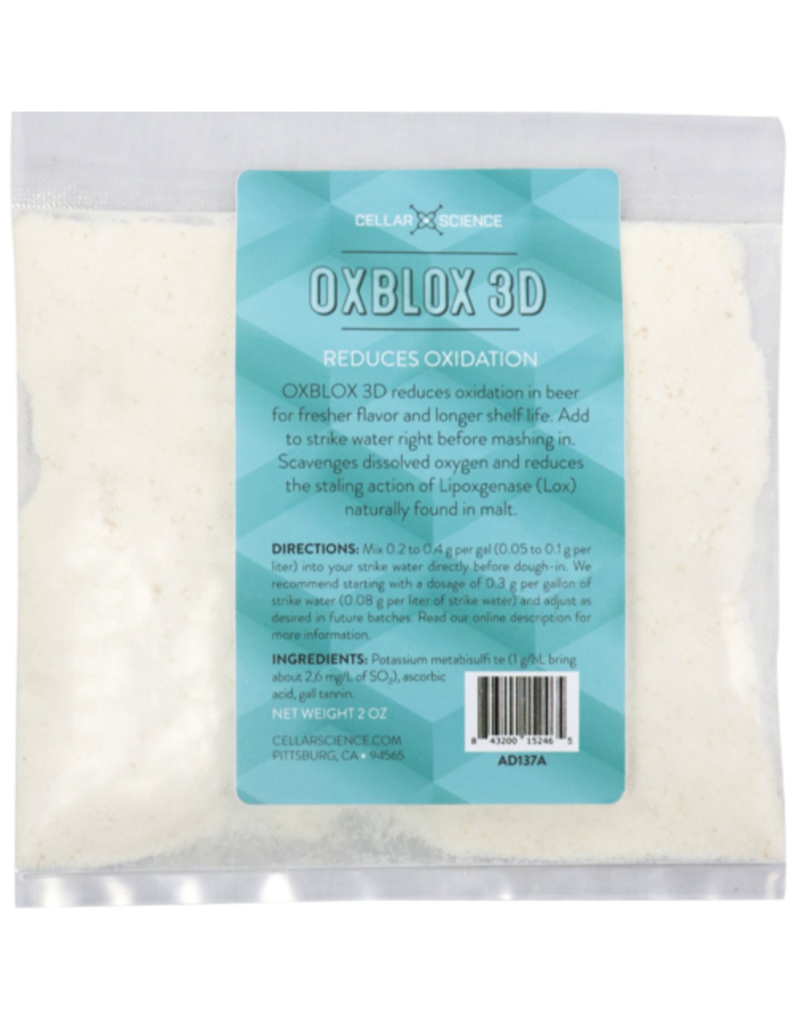 Cellar Science CellarScience® Oxblox 3D | Dissolved Oxygen Reducer