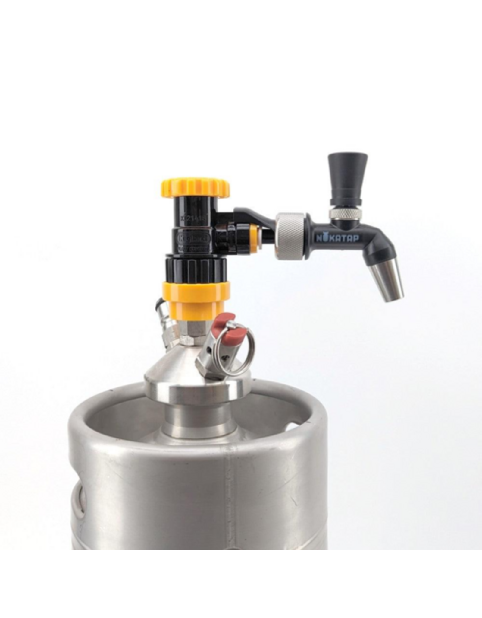 NukaTap NukaTap® Mini Beer Faucet Assembly Kit | Flow Control Ball Lock Quick Disconnect (QD) | Duotight Adapter | Self Closing Spring