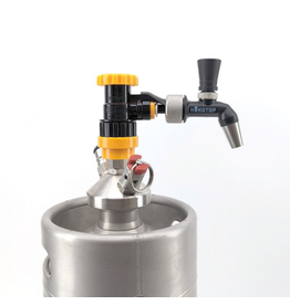 NukaTap NukaTap® Mini Beer Faucet Assembly Kit | Flow Control Ball Lock Quick Disconnect (QD) | Duotight Adapter | Self Closing Spring