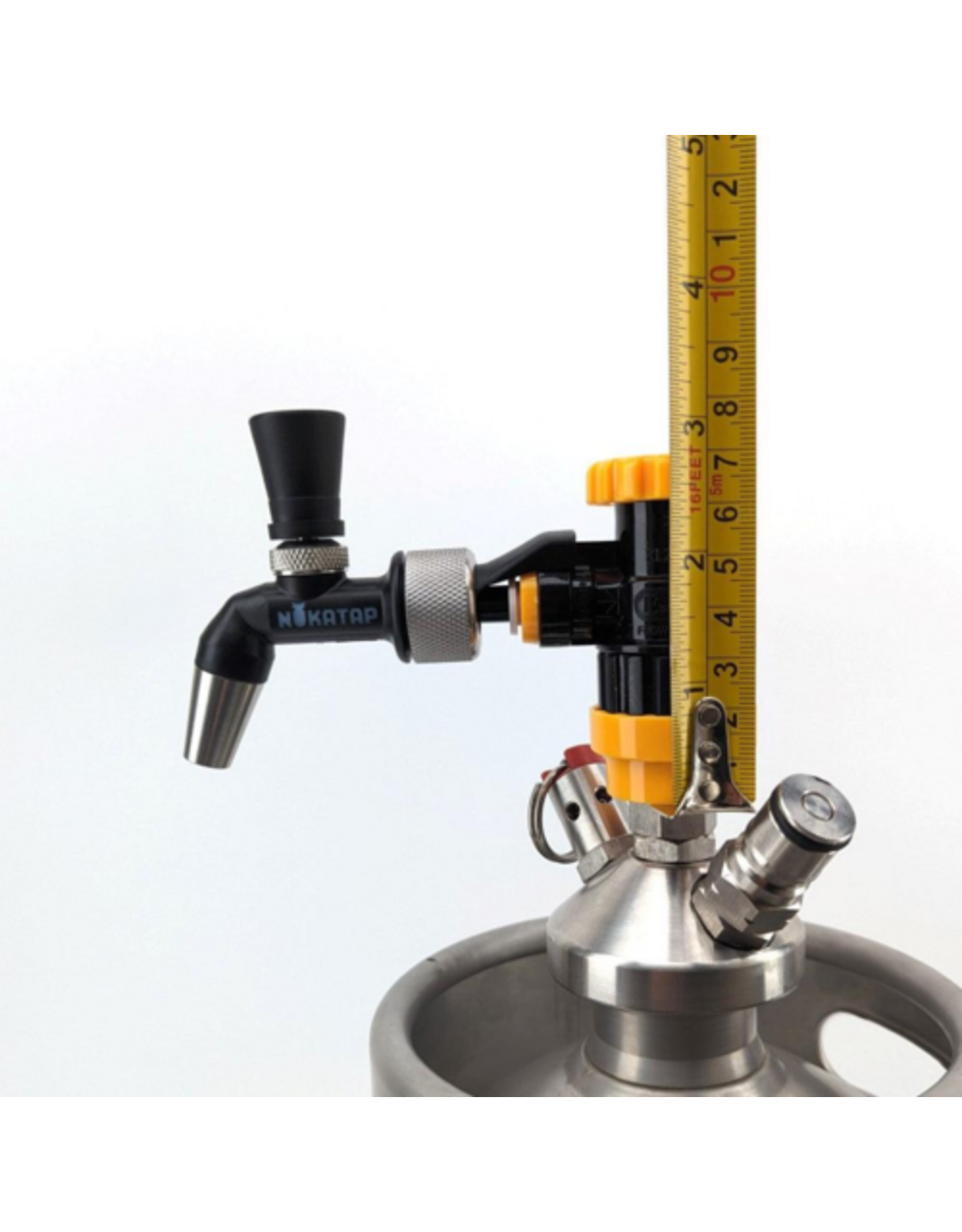 NukaTap NukaTap® Mini Beer Faucet Assembly Kit | Flow Control Ball Lock Quick Disconnect (QD) | Duotight Adapter | Self Closing Spring