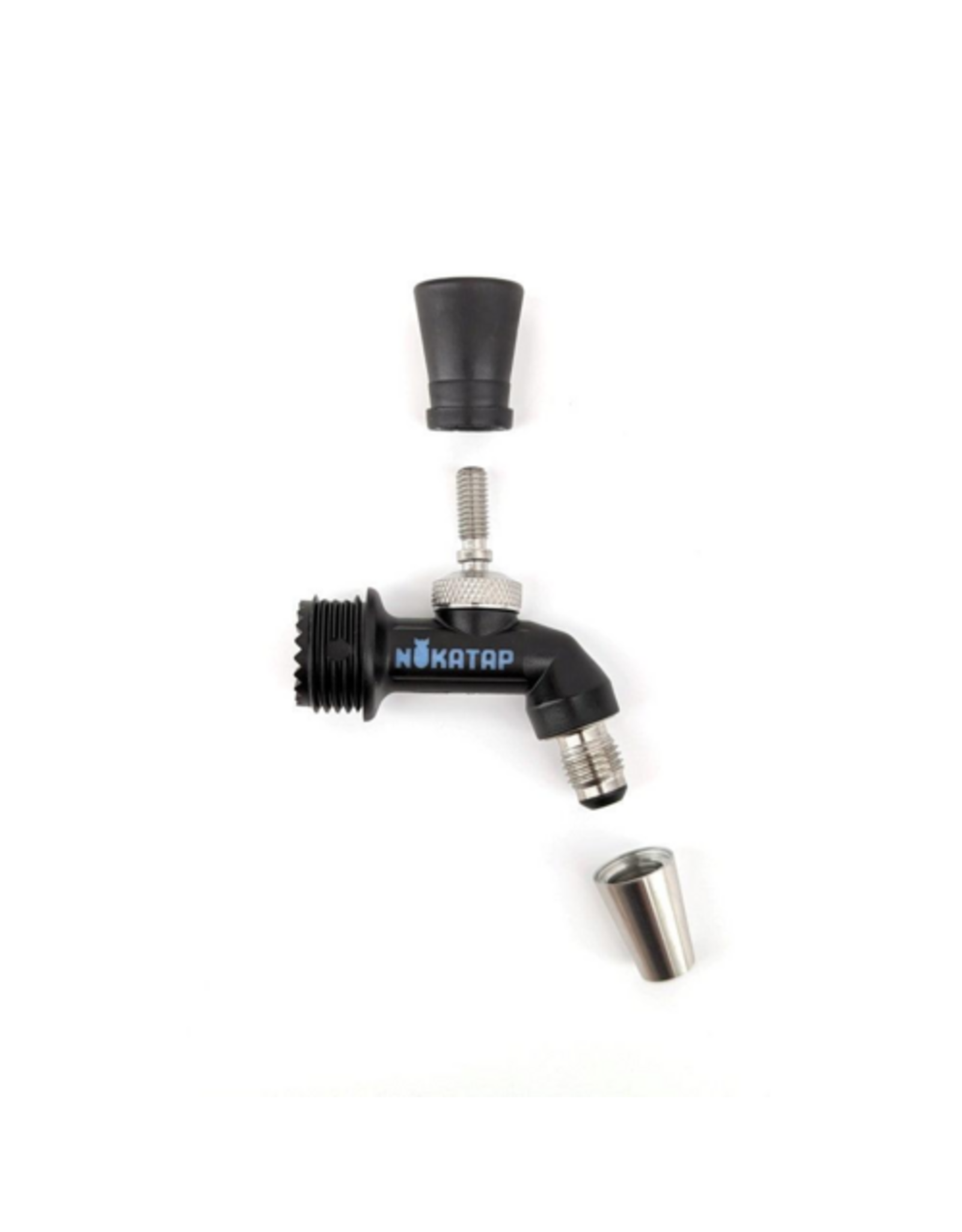 NukaTap NukaTap® Mini Beer Faucet Assembly Kit | Flow Control Ball Lock Quick Disconnect (QD) | Duotight Adapter | Self Closing Spring
