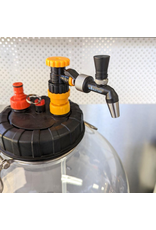 NukaTap NukaTap® Mini Beer Faucet Assembly Kit | Flow Control Ball Lock Quick Disconnect (QD) | Duotight Adapter | Self Closing Spring