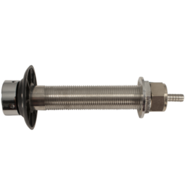 Beer Faucet Shank | 5" | Stainless Steel | 3/16" Nipple | Includes Plastic Collar