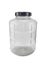 Farro Glass 6 Gal. Glass Carboy | Wide Mouth | Carrying Harness