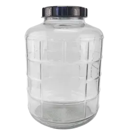 Farro Glass 6 Gal. Glass Carboy | Wide Mouth | Carrying Harness