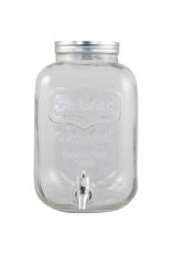 Glass Beverage Dispenser | Plastic Spigot | 5L | 1.3 Gal.
