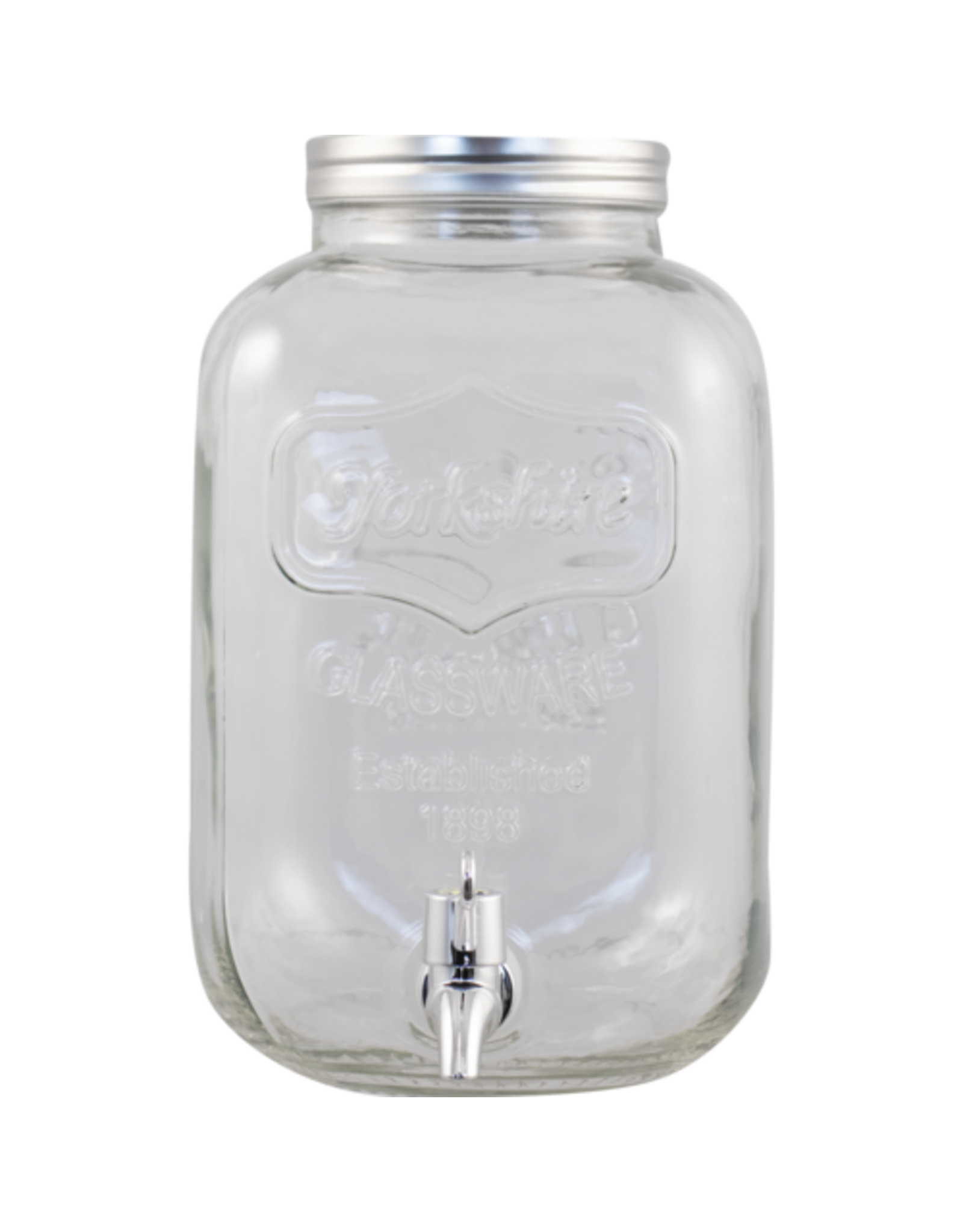 Glass Beverage Dispenser | Plastic Spigot | 5L | 1.3 Gal.