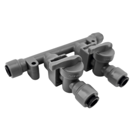 Duotight Duotight 2-Way Gas Manifold | Push-In Check Valves | 8 mm