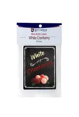 LD Carlson White Cranberry 30 ct. Wine Labels