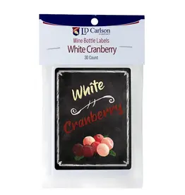 LD Carlson White Cranberry 30 ct. Wine Labels