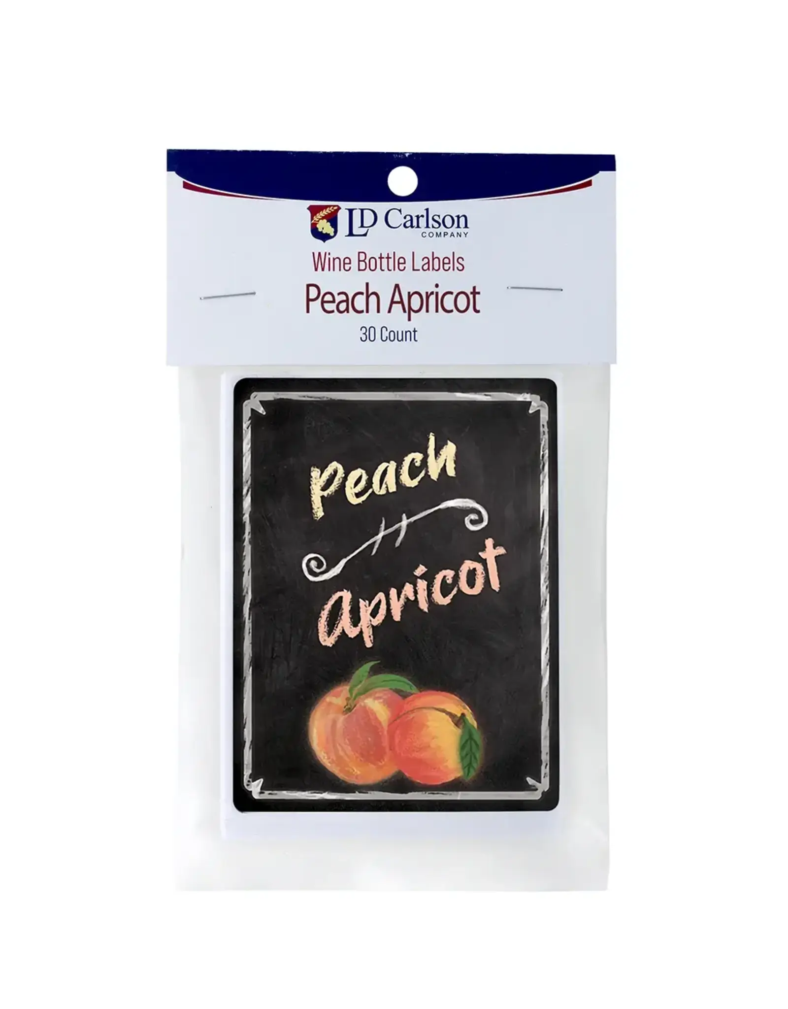 LD Carlson Peach Apricot 30 ct. Wine Lables