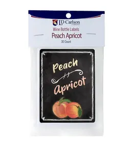LD Carlson Peach Apricot 30 ct. Wine Lables