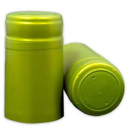 Wine Shrink Sleeves Metallic Lime Green 30 ct