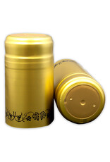 Wine Shrink Sleeves Gold w/ Black Grapes 30 ct
