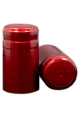 Wine Shrink Sleeves Metallic Ruby Red 30 ct