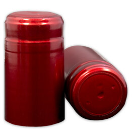 Wine Shrink Sleeves Metallic Ruby Red 30 ct