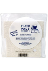 MINI FILTER PAD #1 DRILLED (COARSE 5.0 MICRON) PACK OF 3