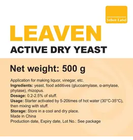 Angel Yeast | Yellow Label Distiller's Yeast - 500 g